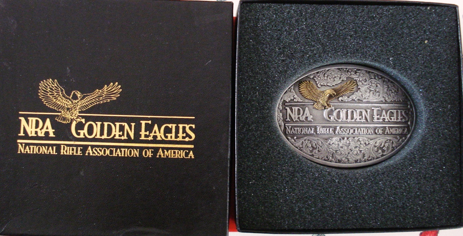 1994 NRA Golden Eagles Limited Rifle Western Belt Buckle