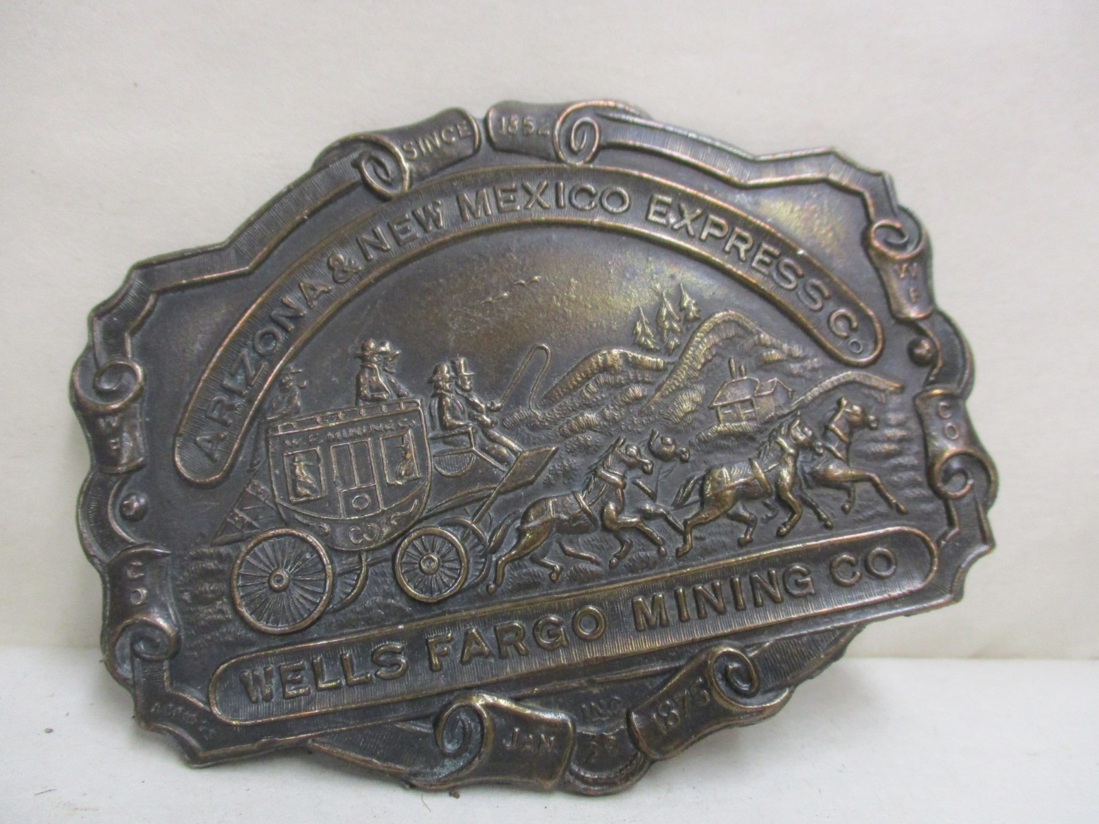 Tiffany Studio Arizona & New Mexico Express Wells Fargo Mining Co Since 1852