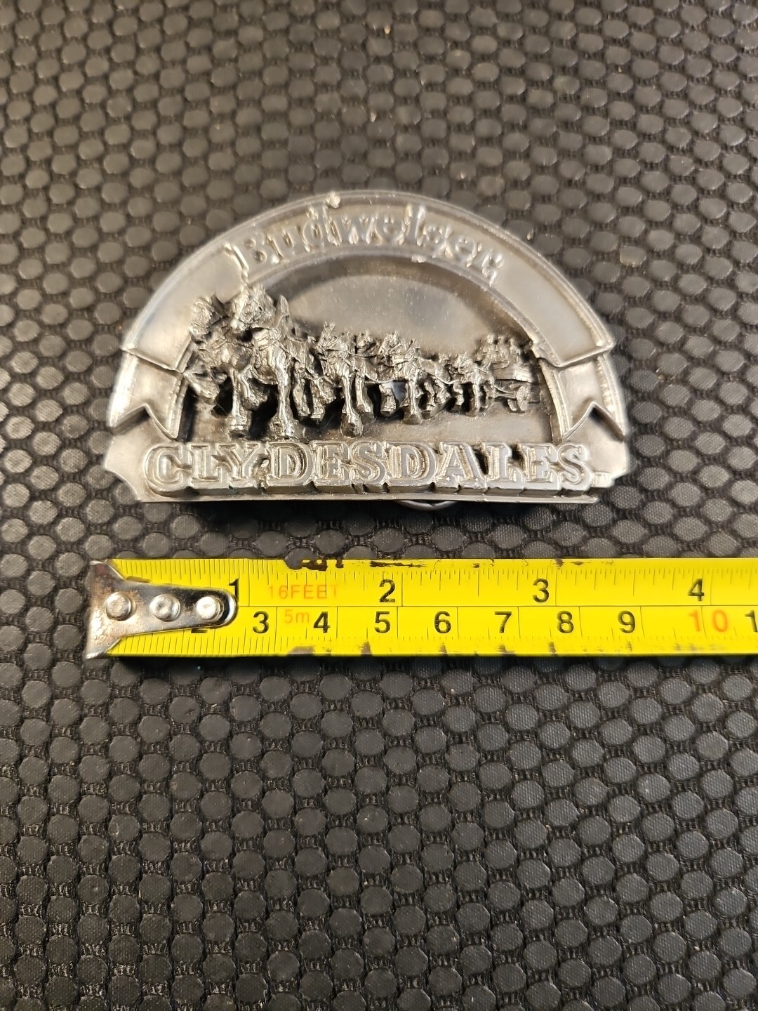 1989 Vintage Budweiser Beer Clydesdales Anhauser Collectible Belt Buckle