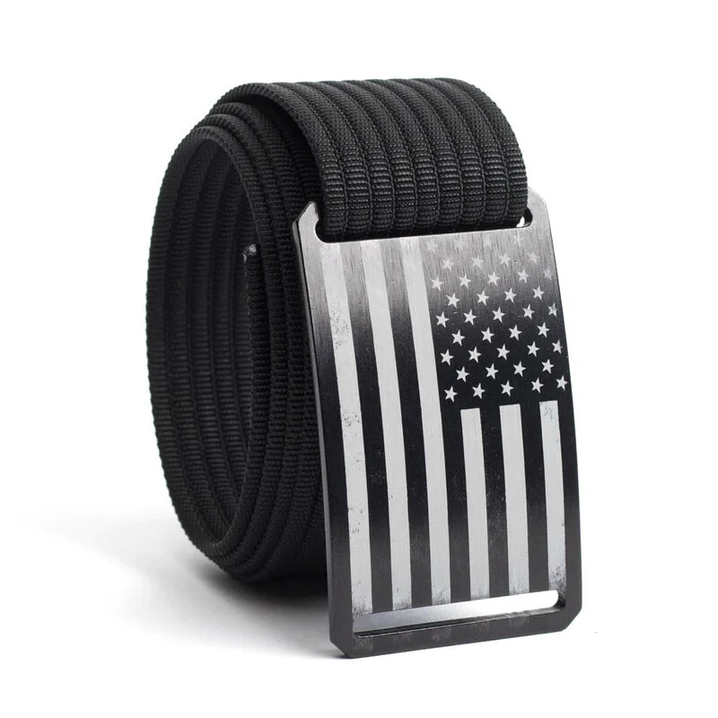 USA Black Flag Buckle