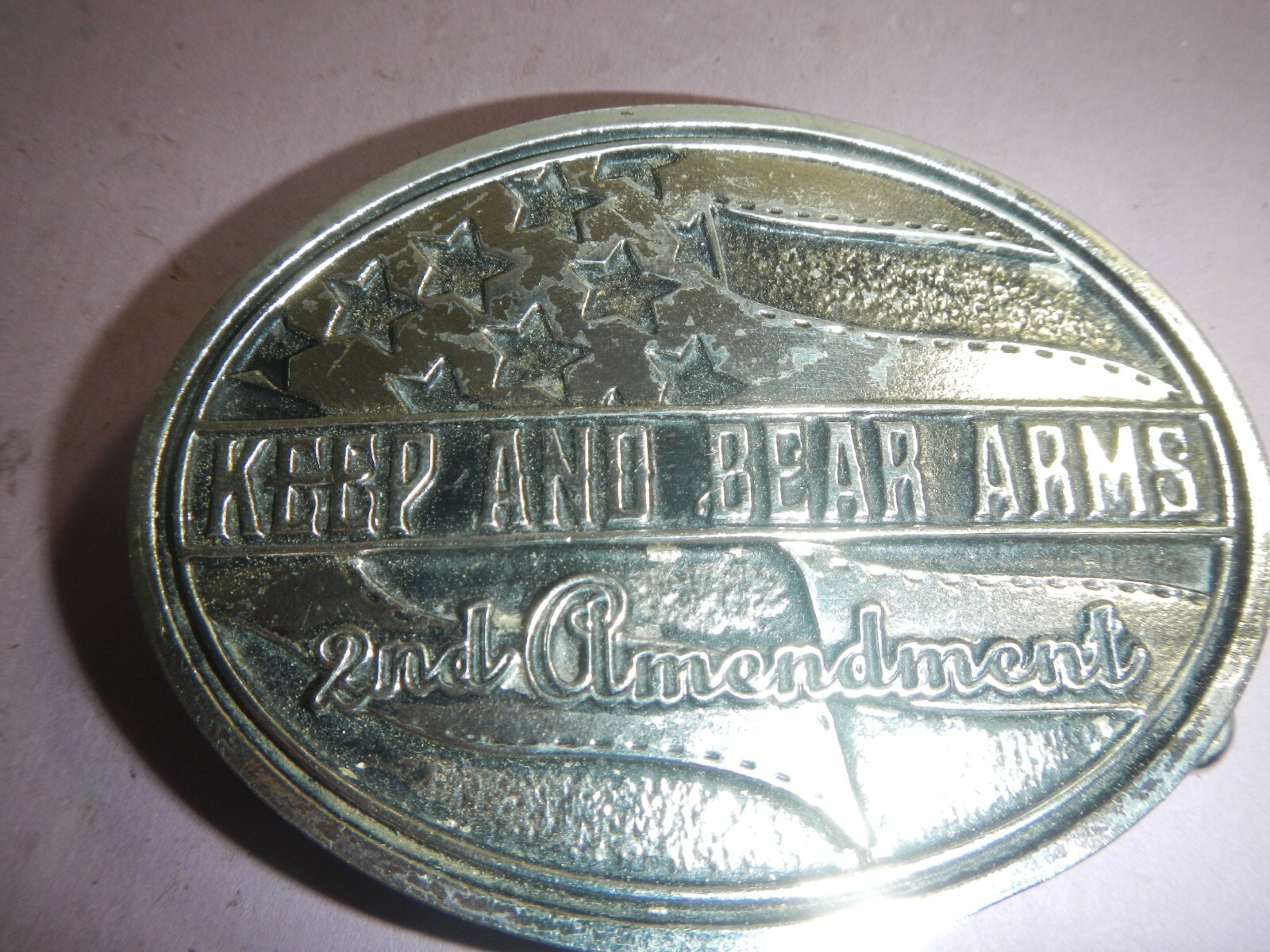 Montana Silversmiths 2nd Amendment Keep And Bear Arms Western Belt Buckle