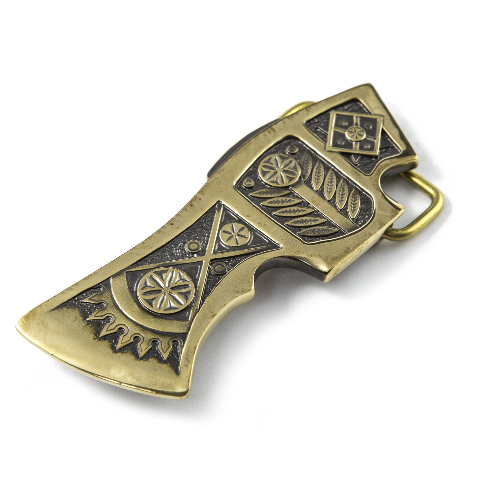 Brass belt buckle Bartka, Handmade Ukraine Ax belt buckle, Solid brass ax buckle