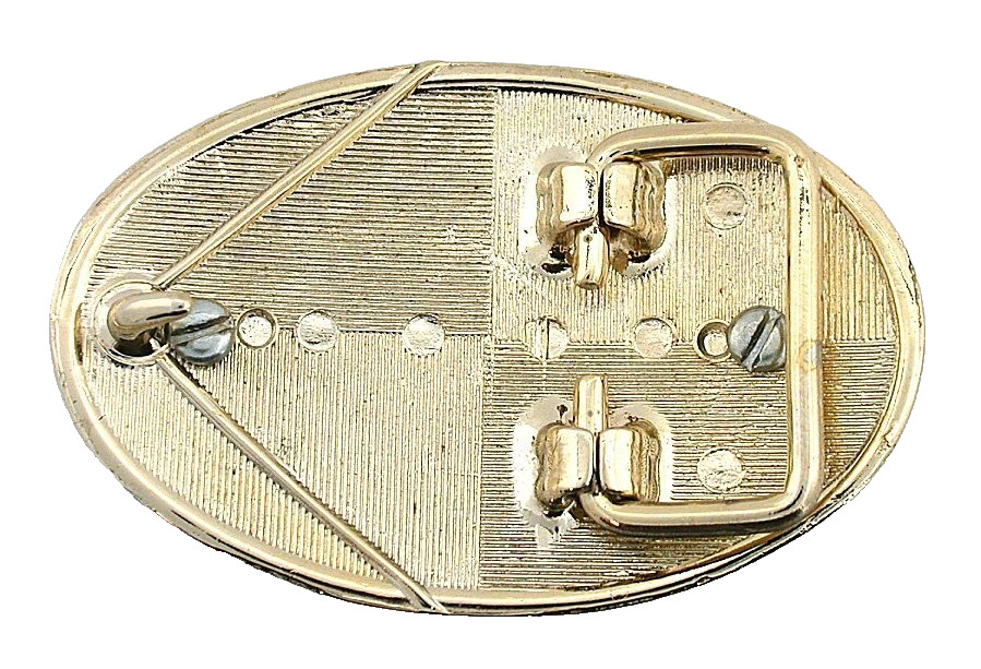 1947 Liberty Walking Half Dollar Antique Gold 2 3/5 Inch Belt Buckle EPBB274