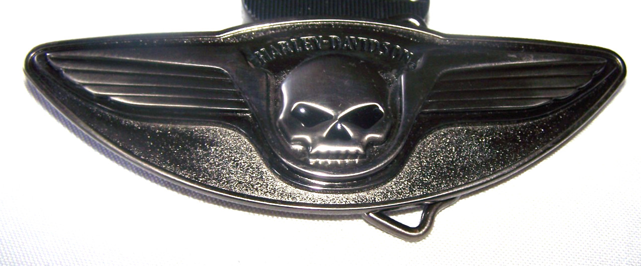 Harley-Davidson Winged Skull 5&Prime; Belt Buckle 97785-08V ©2007