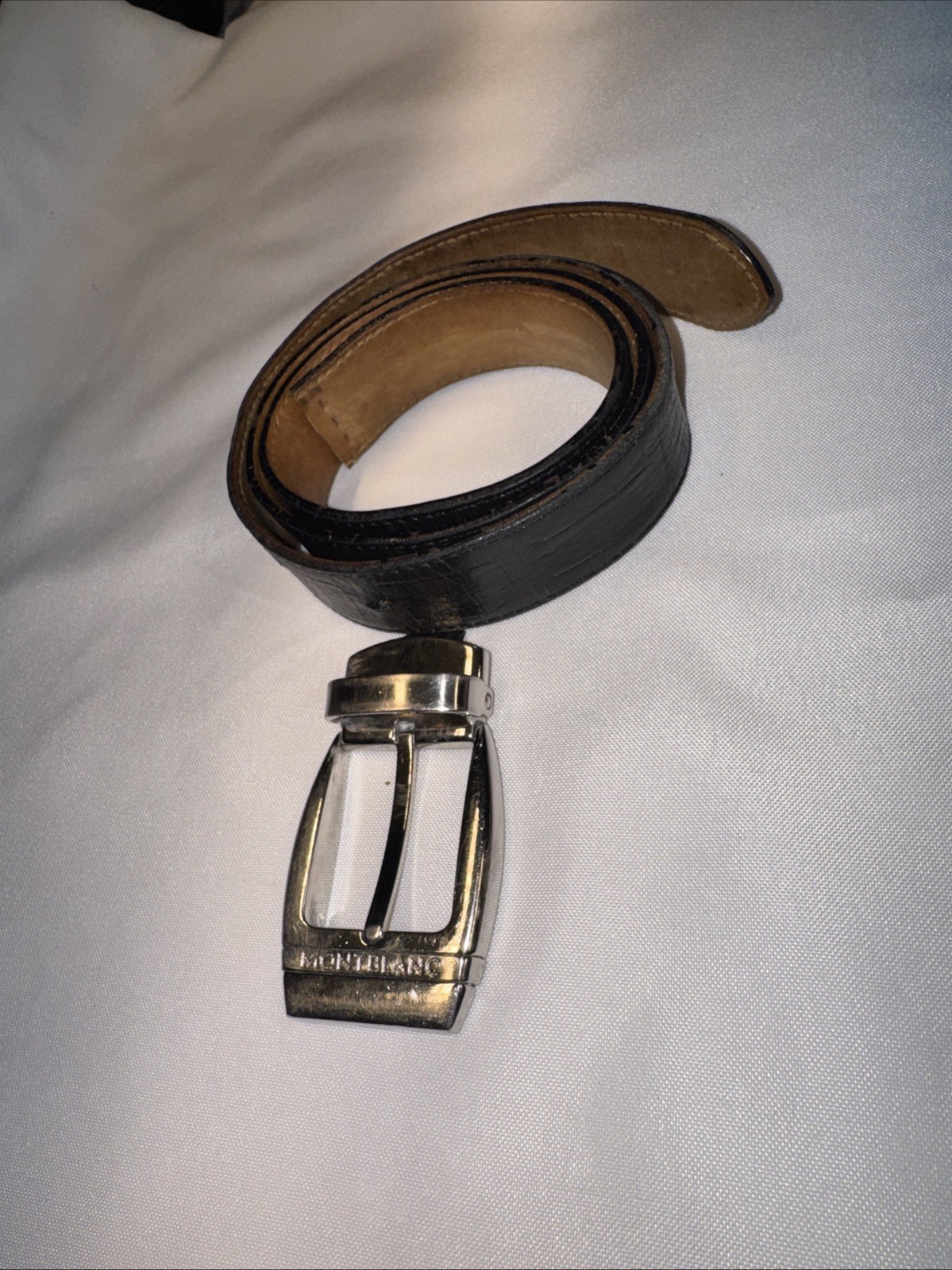 Montblanc Belt Buckle Men Silver Tone Made in Italy