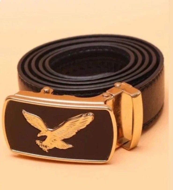 Men Eagle Decor Automatic Buckle Belt