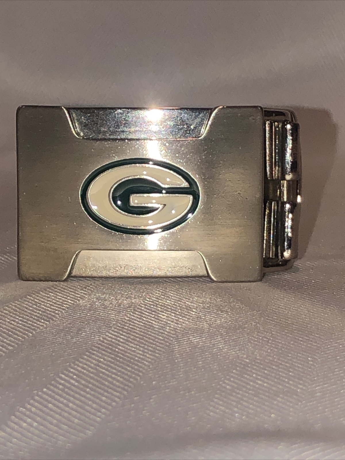 Green Bay Silver Tone Belt Buckle