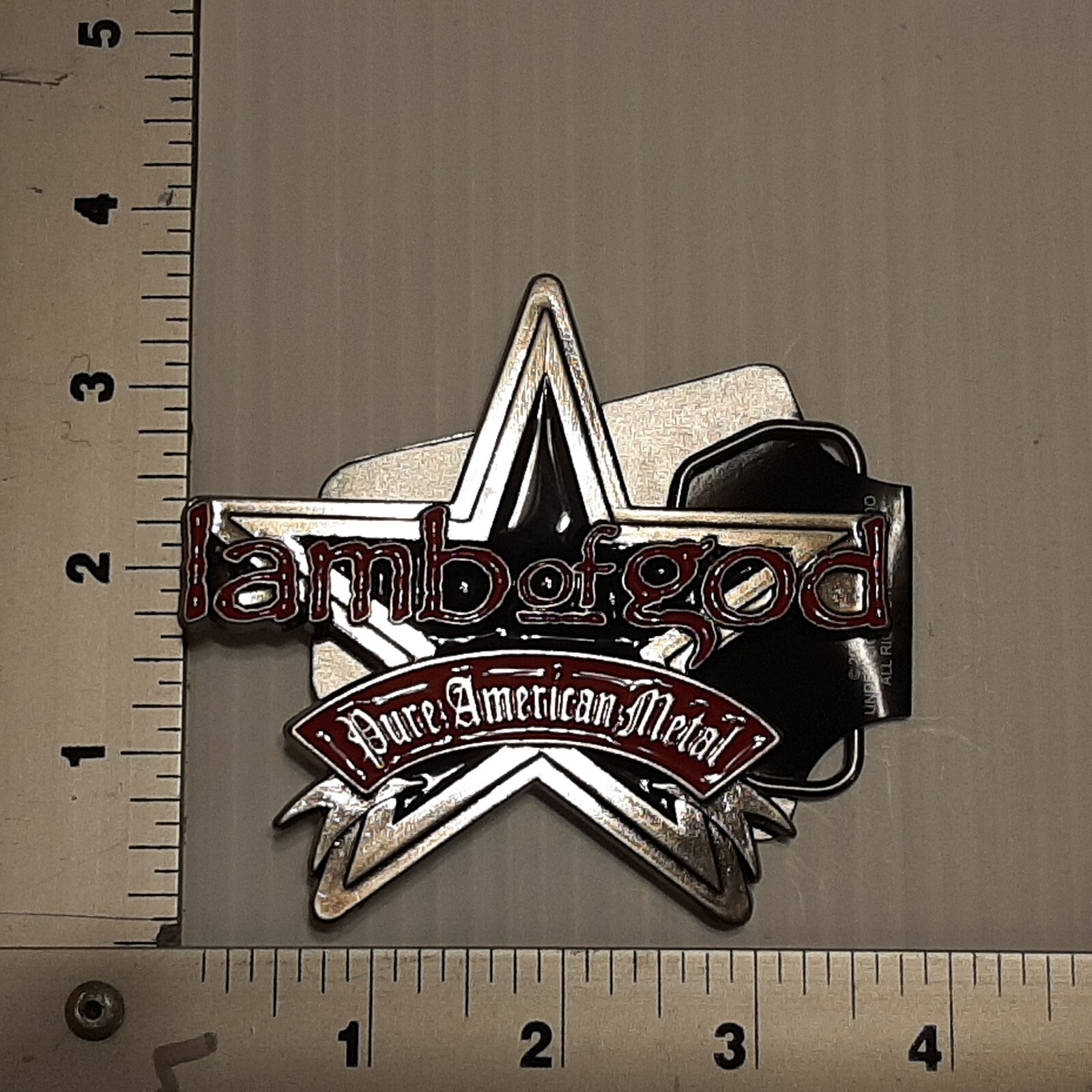 HARD ROCK HEAVY METAL BAND LAMB OF GOD Metal Belt Buckle