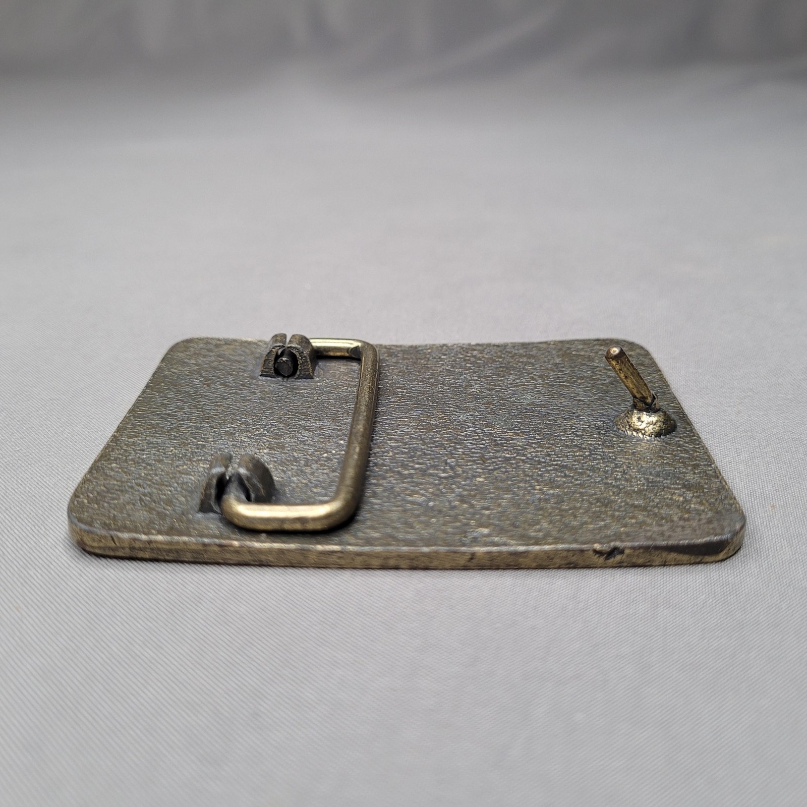 Chico Belt Buckle Mens One Size Antique Brass Tone Rectangular Western Cowboy CA
