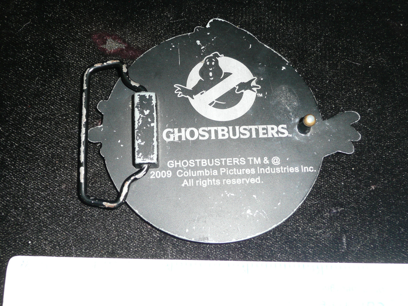 GHOST BUSTERS BELT BUCKLE GLOWS IN THE DARK COOL!!