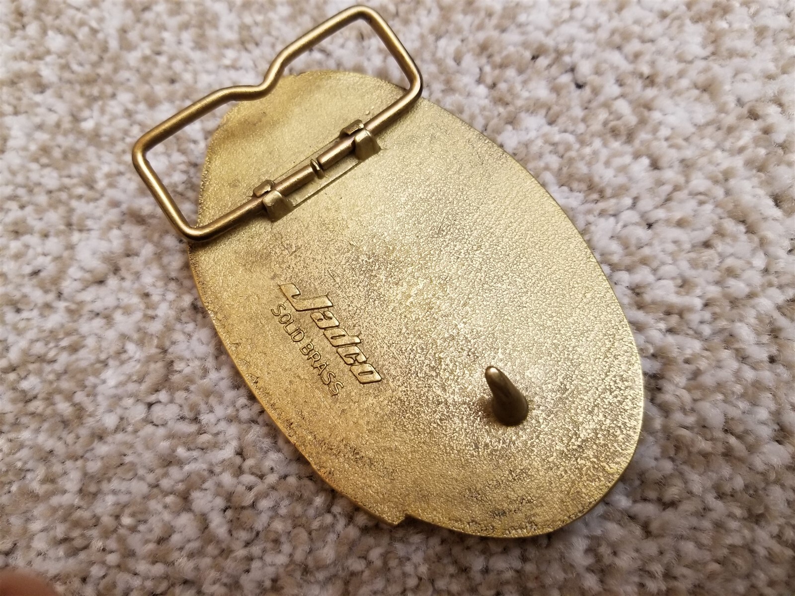 Vintage California Farmer Magazine Belt Buckle 130th Aniversary 1984 Brass Jadco