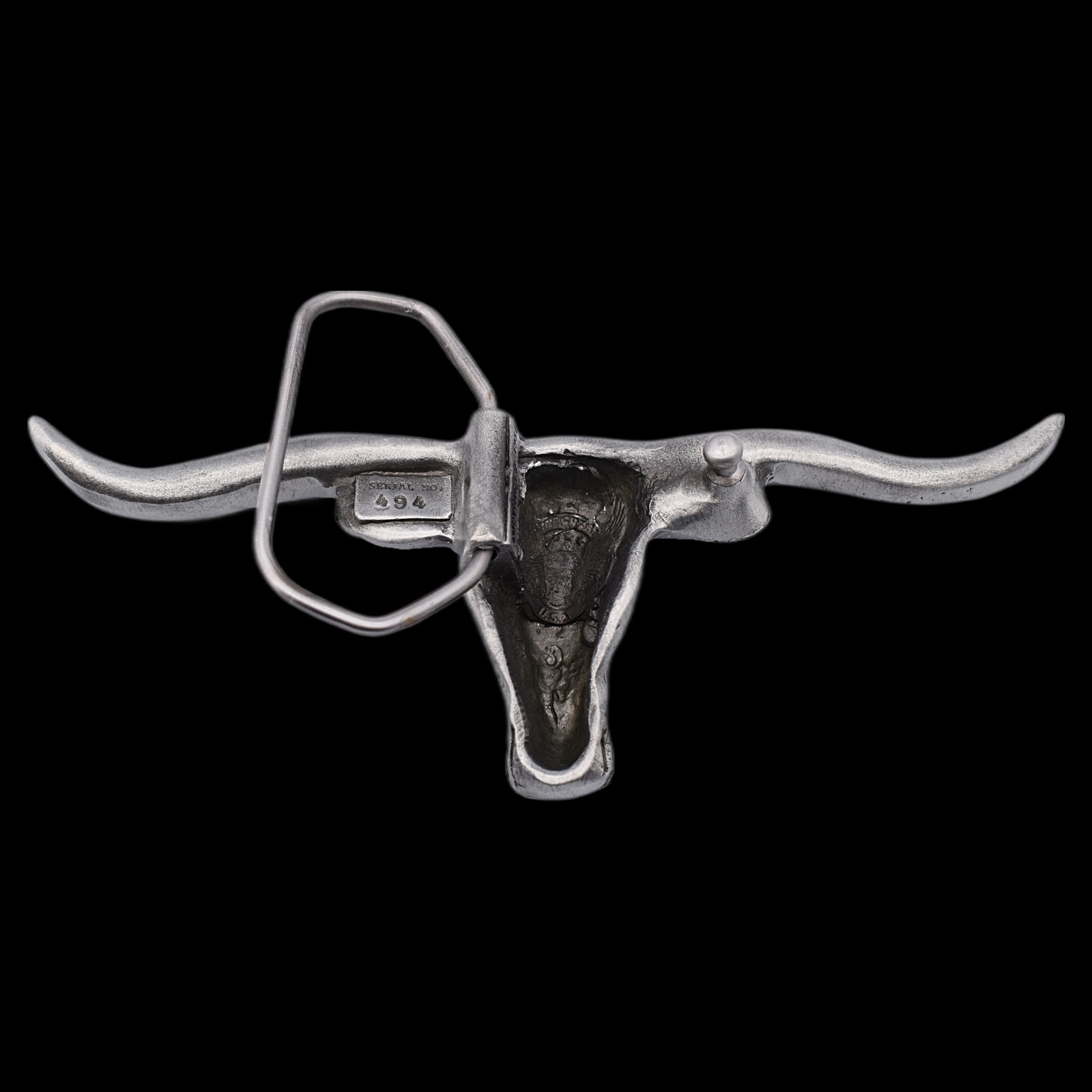 Longhorn Bull 3D Belt Buckle