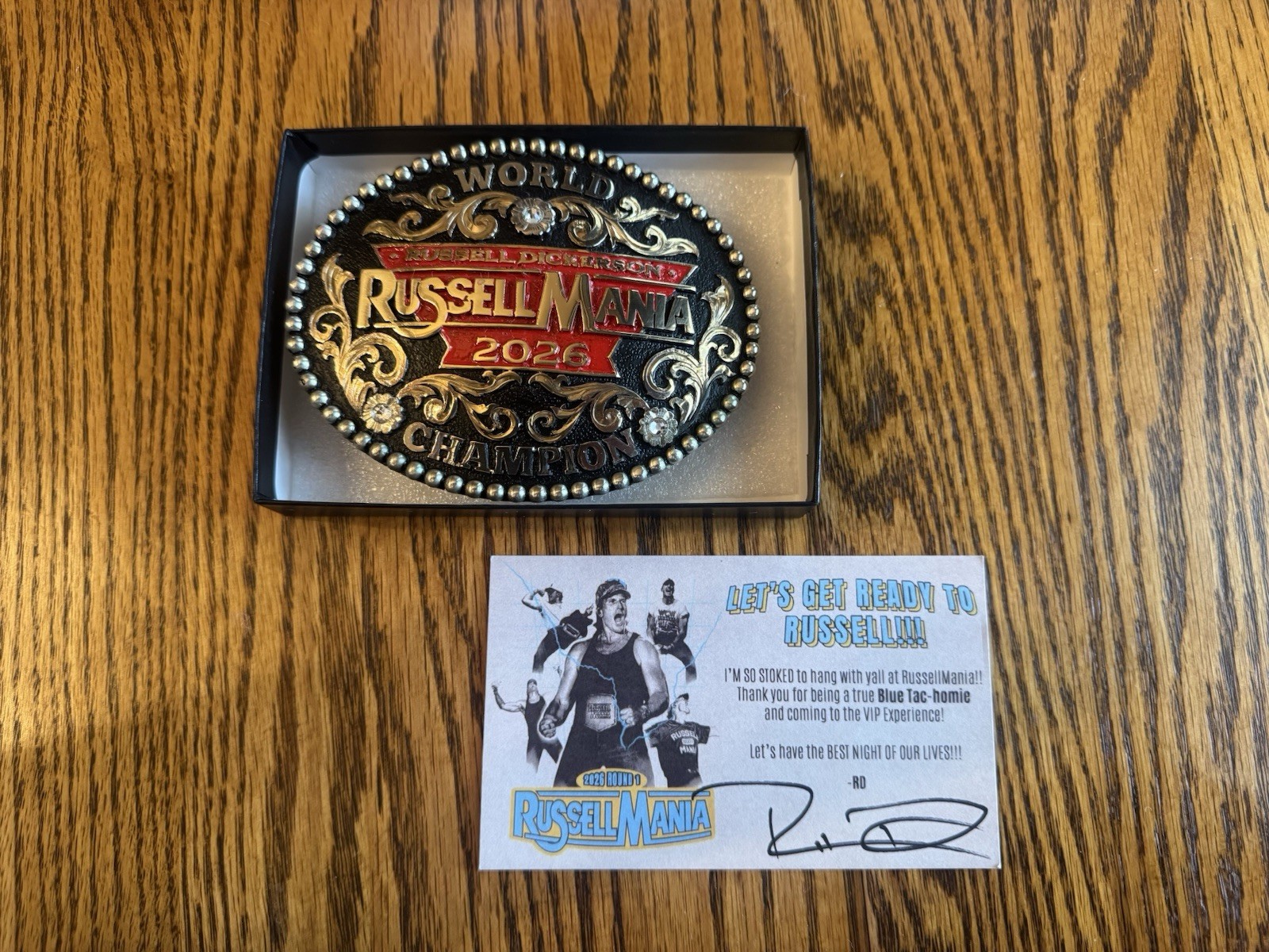Russellmania 2026 Russell Dickerson Belt Buckle