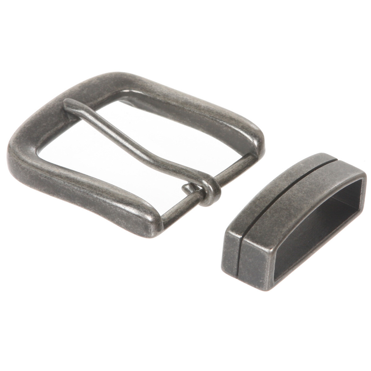 1 1/2&Prime; (38 mm) Nickel Free Single Prong Square Belt Buckle Set