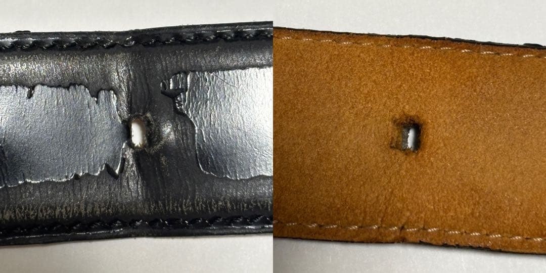 Louis Vuitton Pre-Owned Men&rsquo;S Leather Belt Gold Black