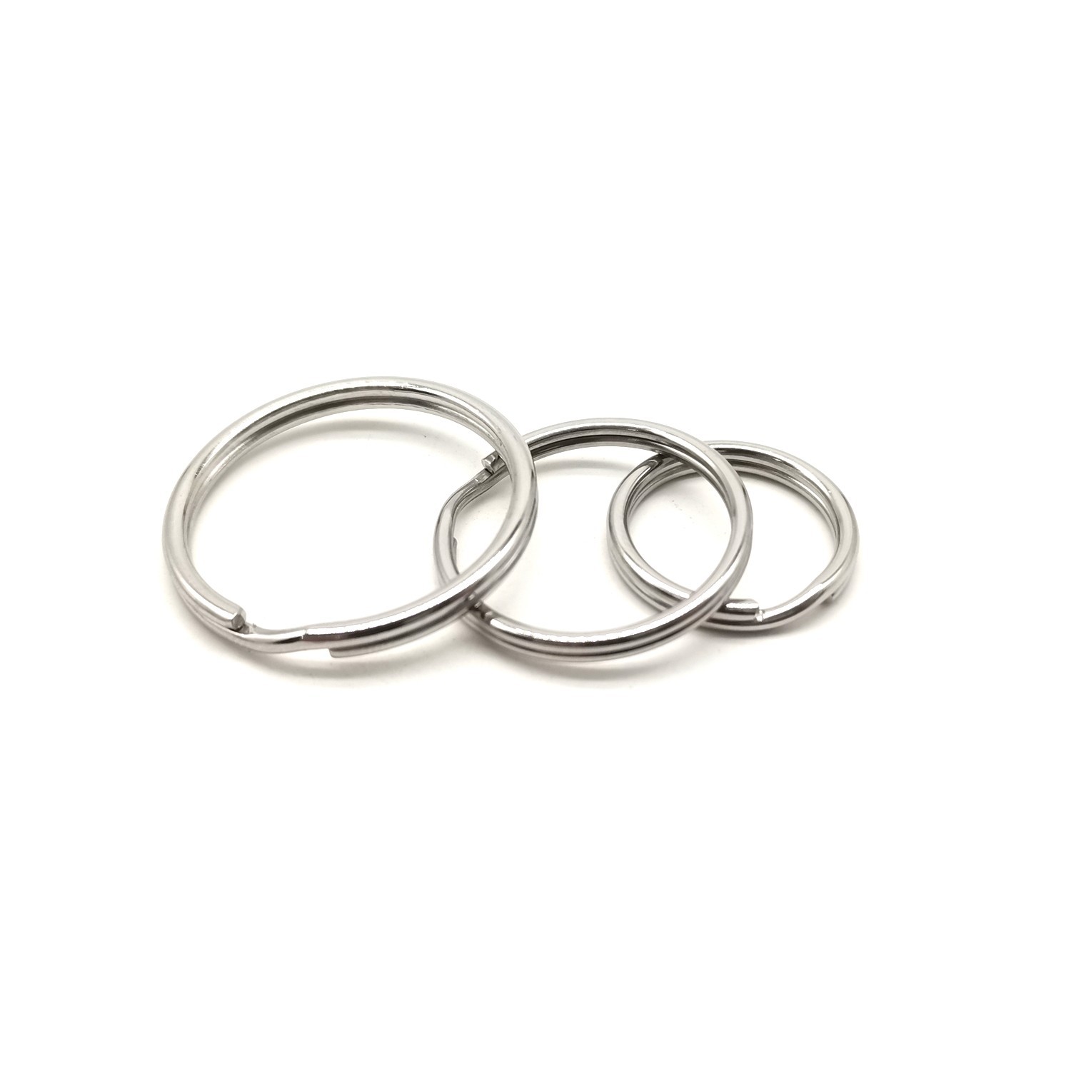 Stainless Keyrings Round Circle Split Ring 20/25/30mm lot