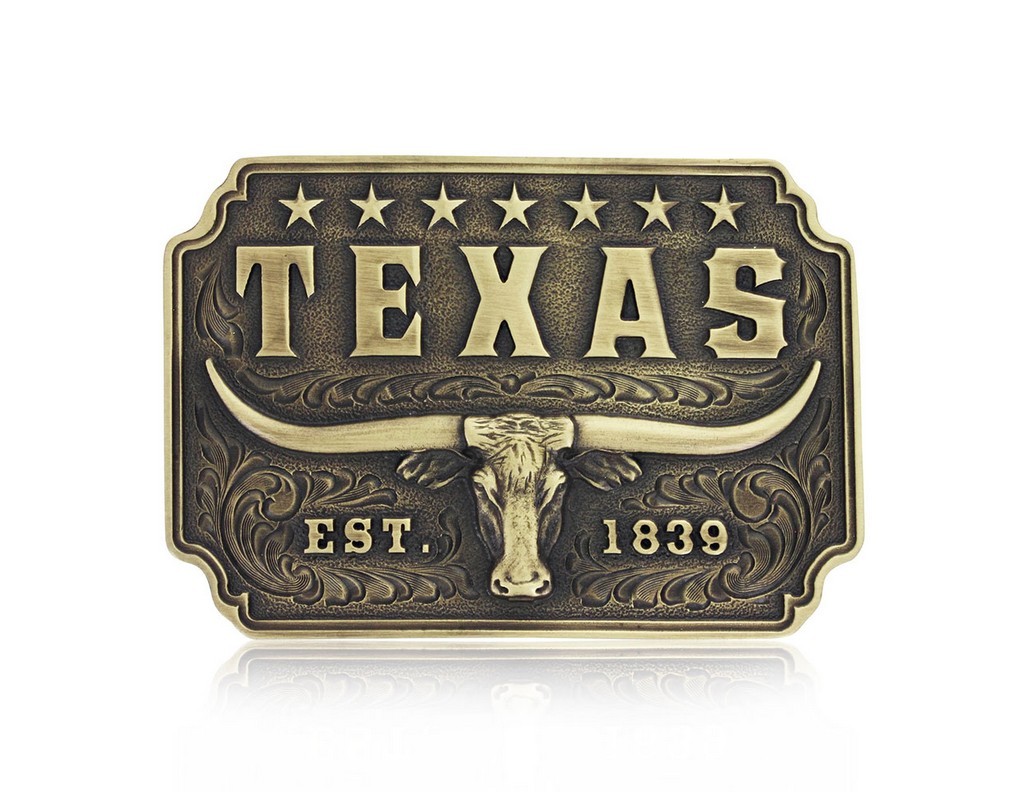Montana Silversmiths Western Belt Buckle Classic Texas Longhorn A843