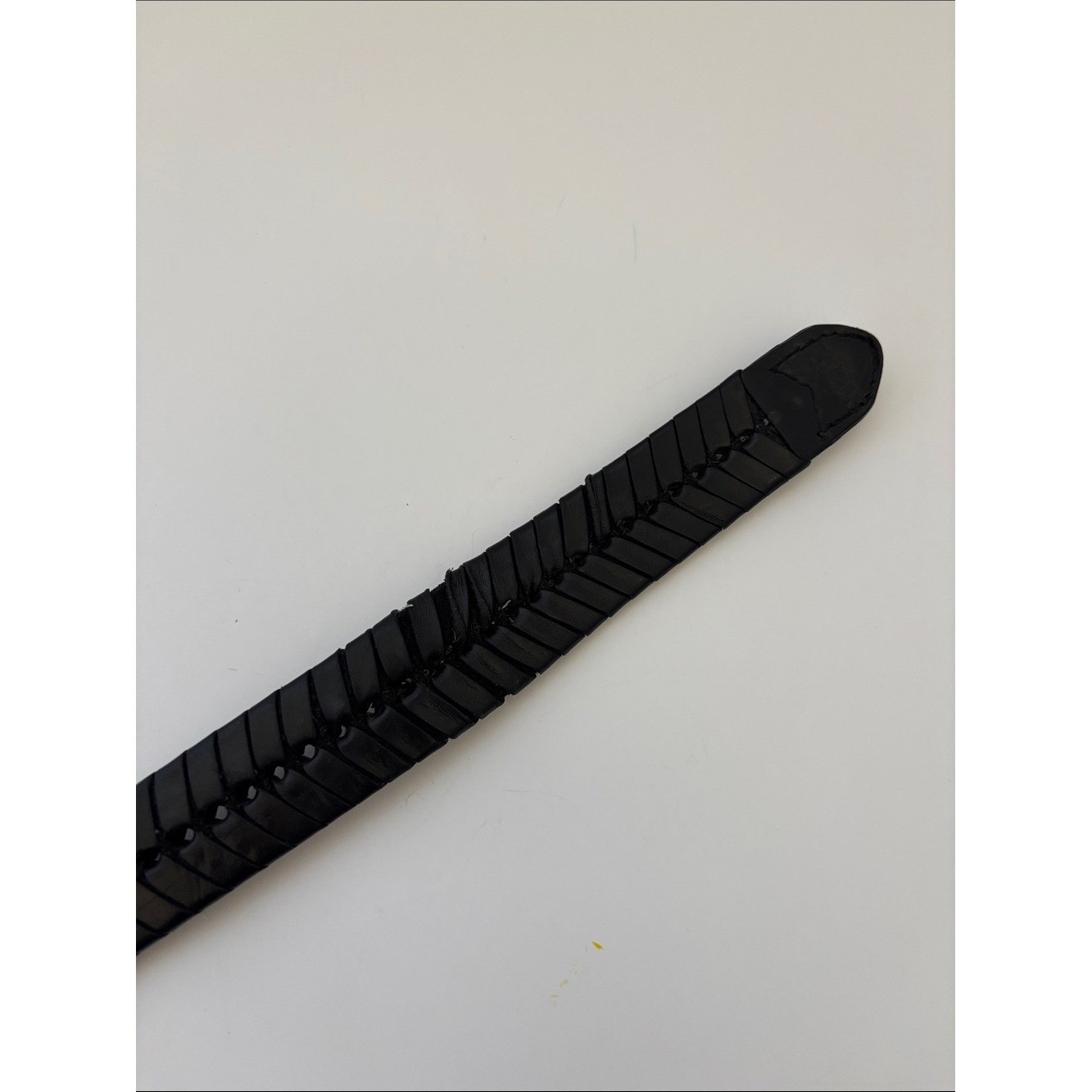 Brighton Woven Braided Black Leather Belt Brass Buckle Men&rsquo;s Size 36