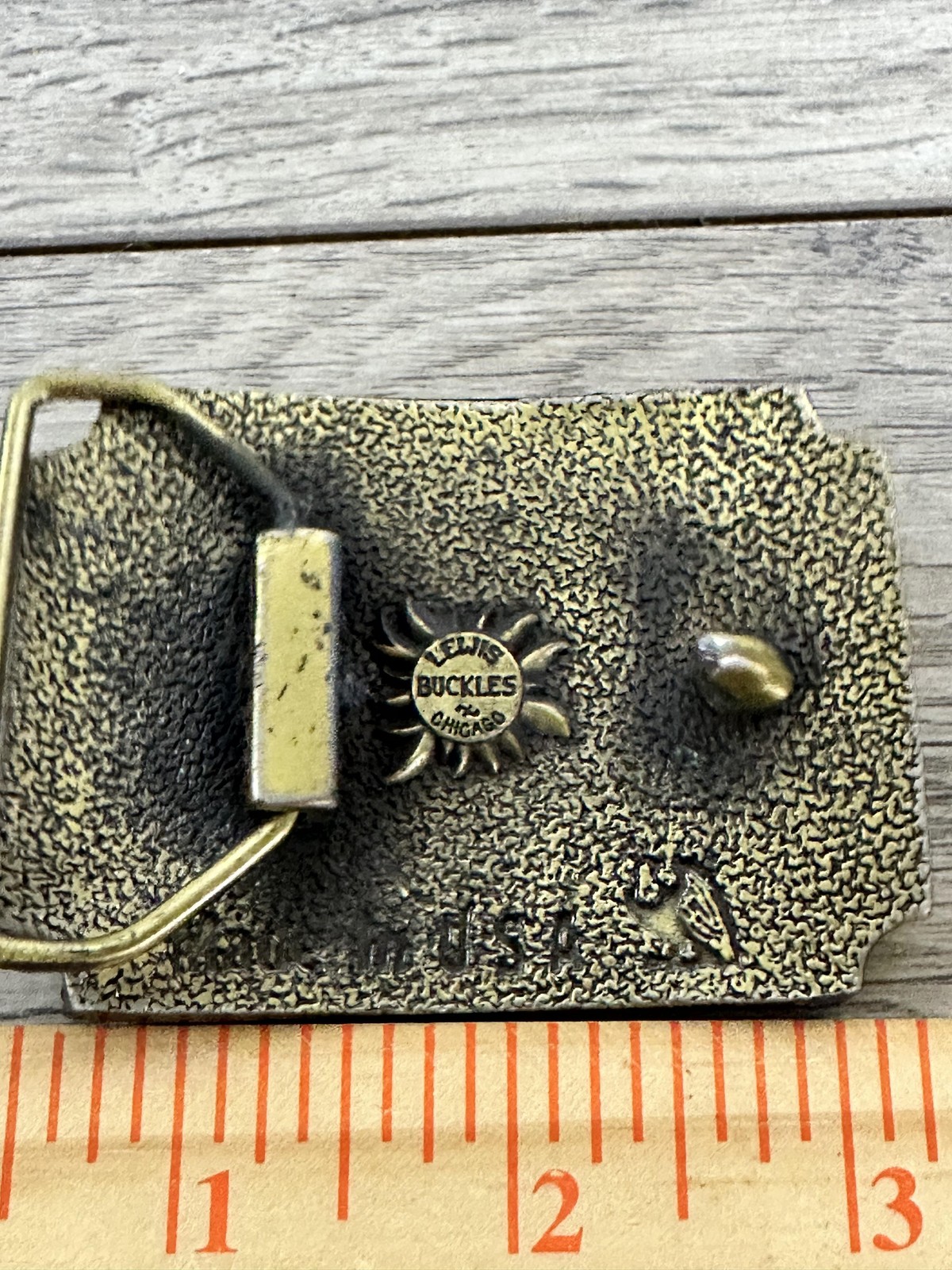 Vintage Sperry New Holland Twin Rotor Combine Belt Buckle Brass Tone USA Farm