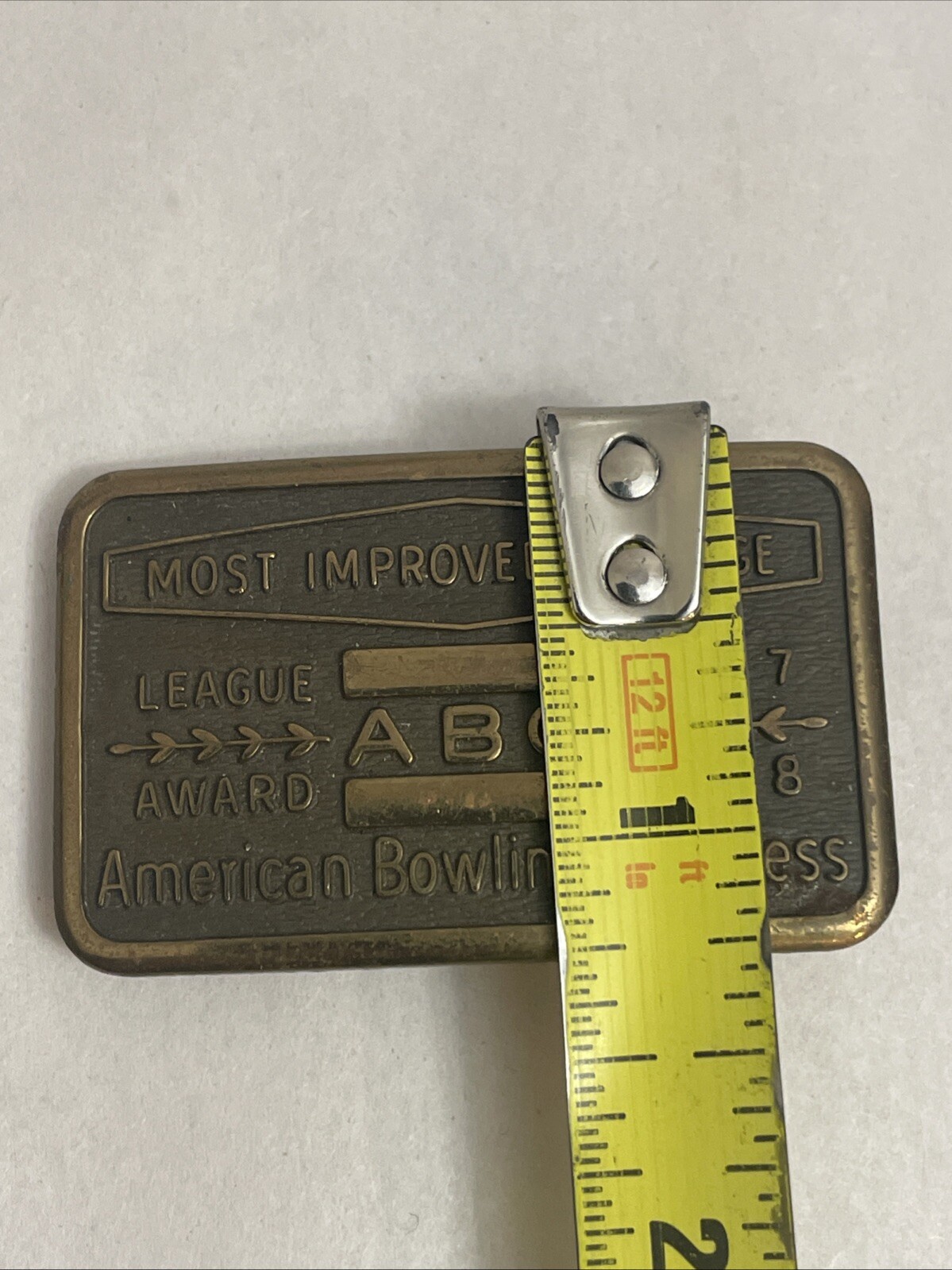 1964 – 1965 AMERICAN BOWLING CONGRESS LEAGUE AWARD BELT BUCKLE –