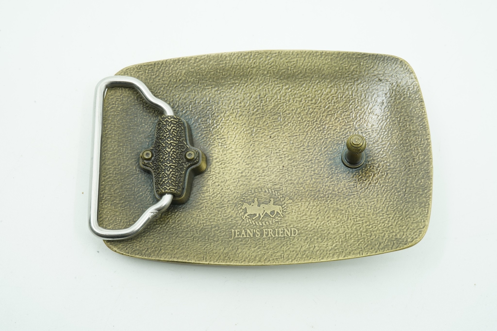 Bronze Plated Southwest Totem Rectangle Metal Belt Buckle