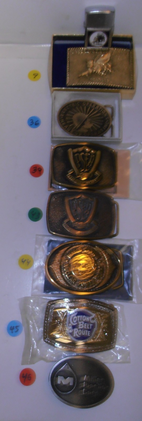 66 Vintage Men&rsquo;s Belt Buckles (You Choose) Most Never Worn