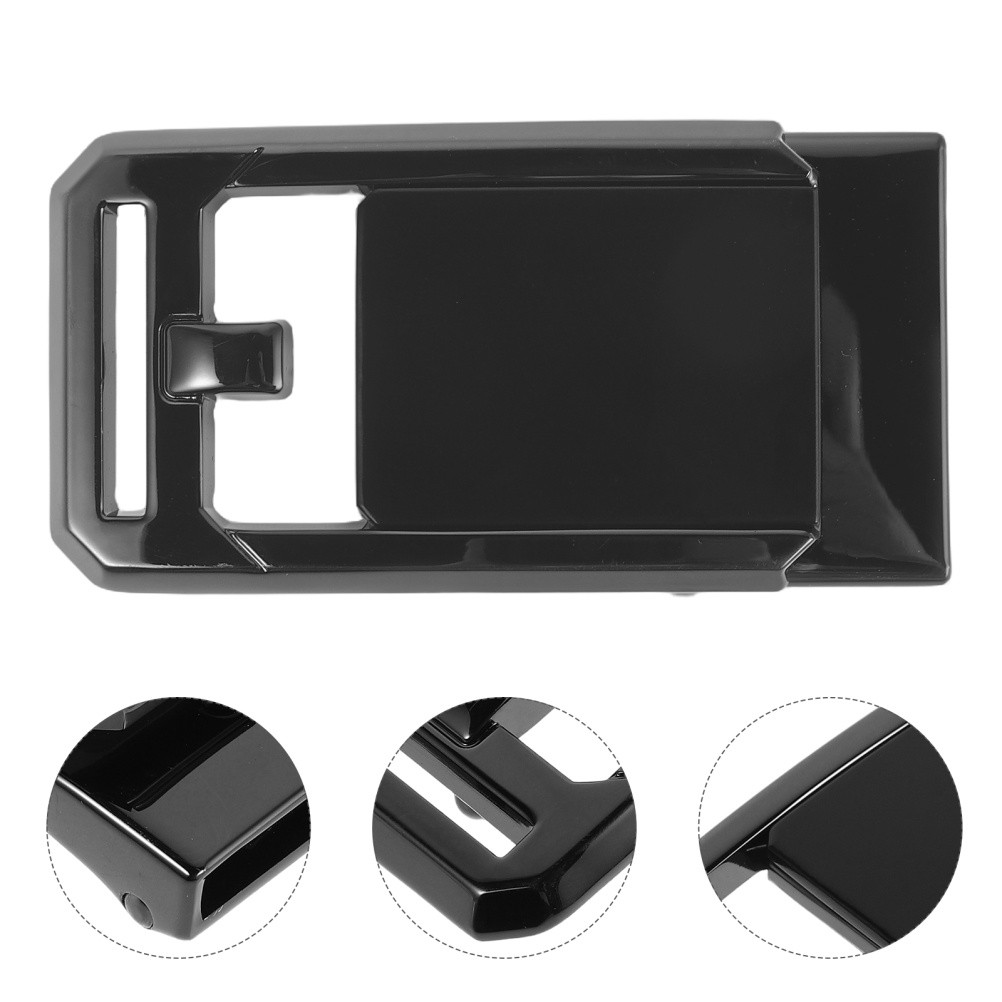 Durable Black Alloy Belt Buckle Replacement for Crafts Unisex Metal Buckle