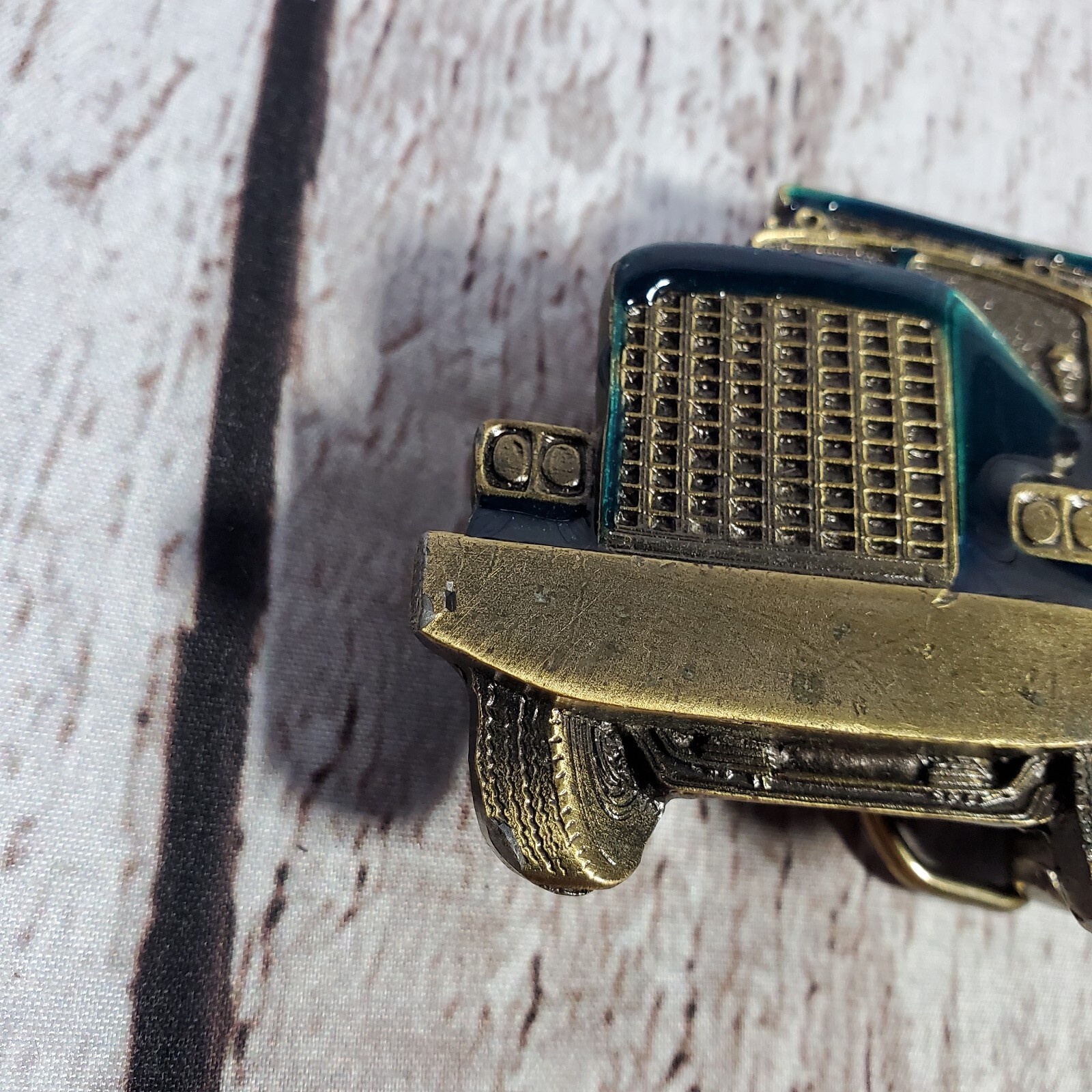 Vtg Dump Truck 80s Belt Buckle 237 Great American Buckle Co 1982 Trucker