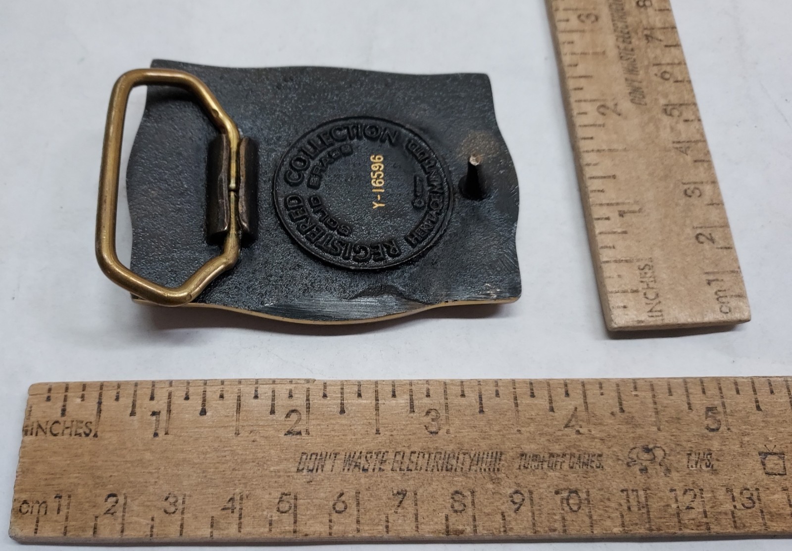 TRAIN / LOCOMOTIVE – #d – HERITAGE MINT – Belt BUCKLE – listing #8994