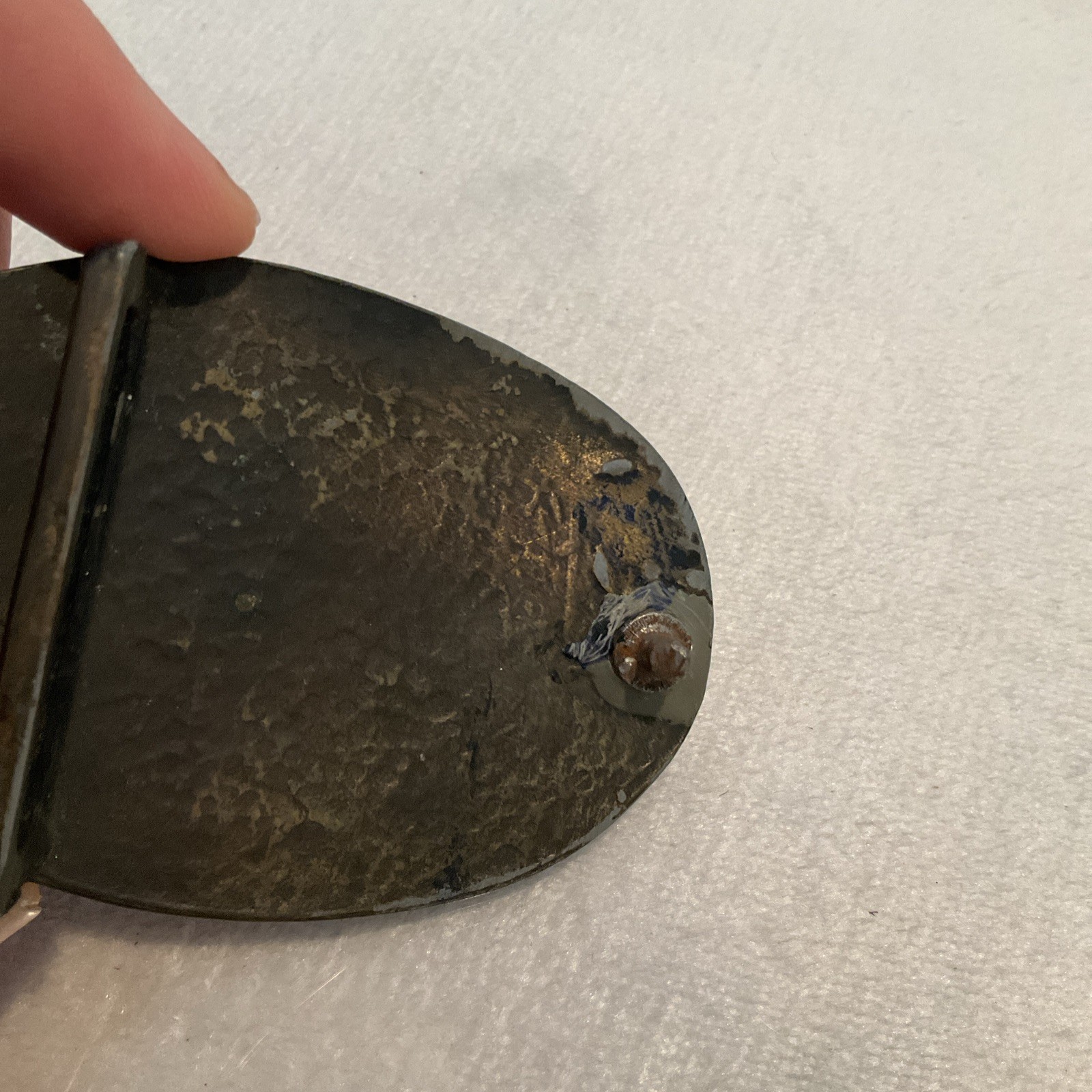 Civil War US Union Belt Buckle Brass Replica? Vintage Oval