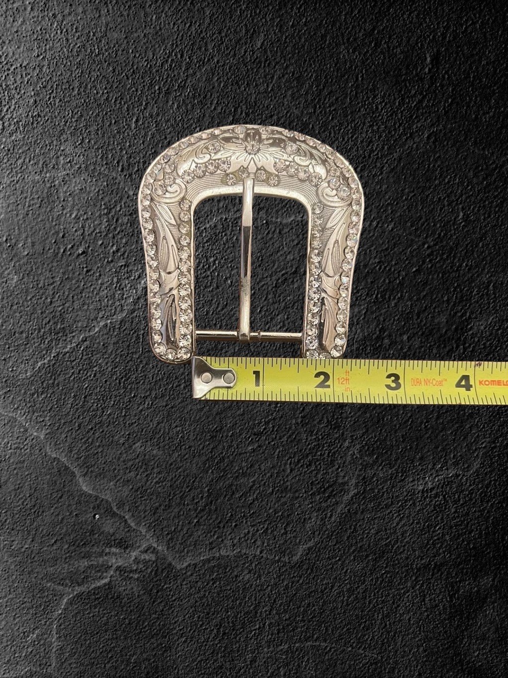 1.5” Western Design Cowgirl Style Crystal Belt Buckle