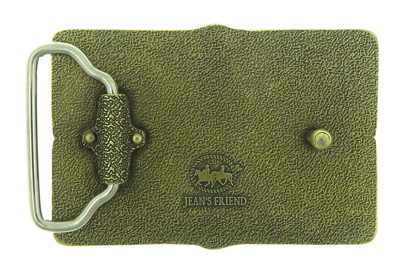 Celtic Cross Knot Rectangle Bronze Plated Belt Buckle