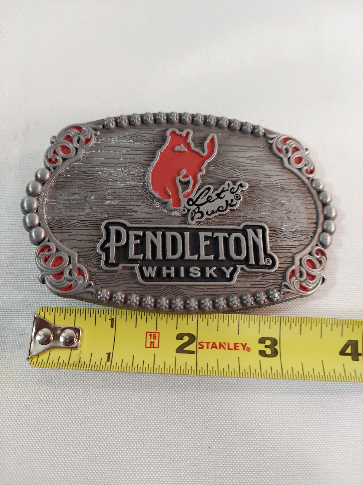 Pendleton Whisky Let &lsquo;er Buck 2023 Belt Buckle Montana Silver Smith Limited Ed.