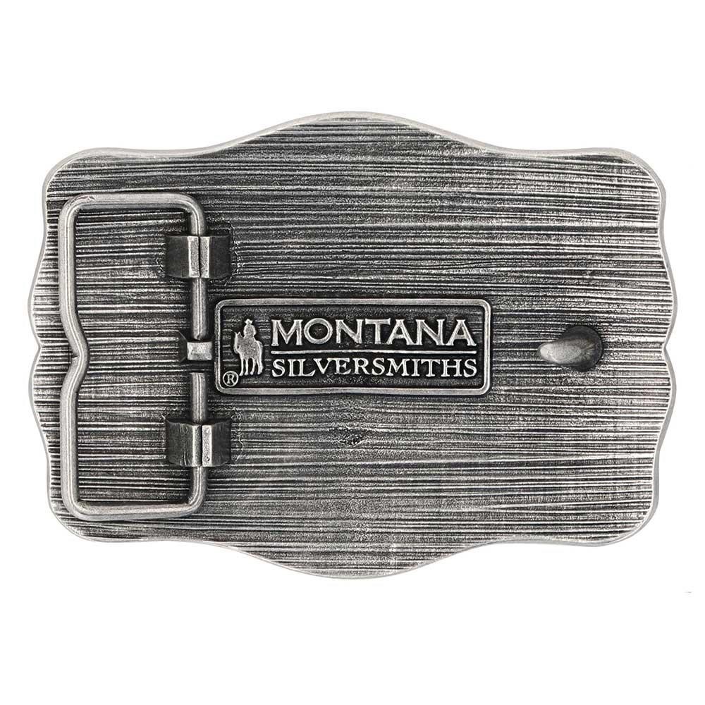 Montana Silversmiths Attitude Ropin&rsquo; Ready Longhorn Western Belt Buckle