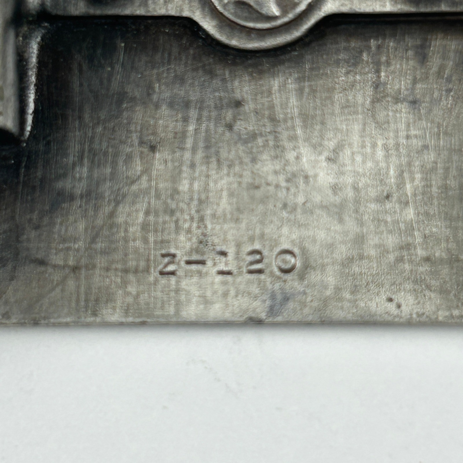 Vintage 1974 Bergamot Brass Works Op-Art Geometric Maze Z-120 Belt Buckle