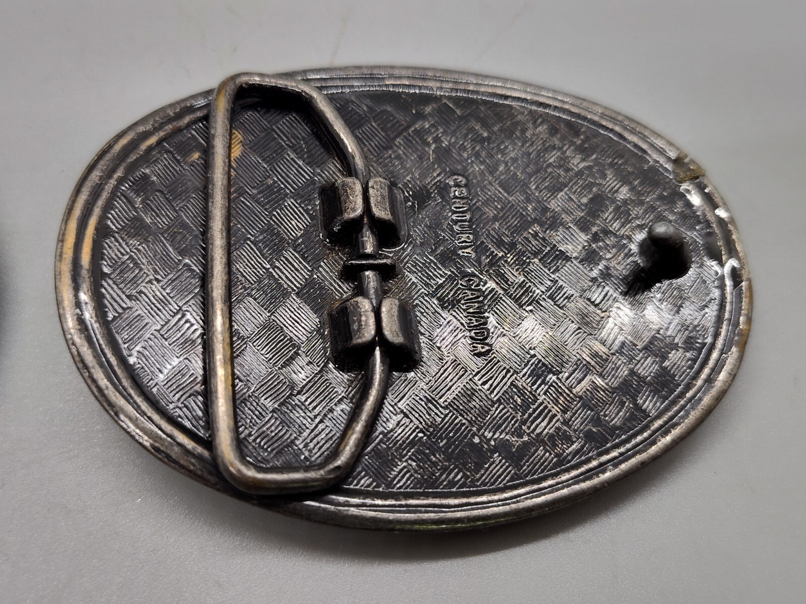 Vintage SMITH TOOL Solid Brass Belt Buckle Heavy Raised Drill Bit Lot Of 2