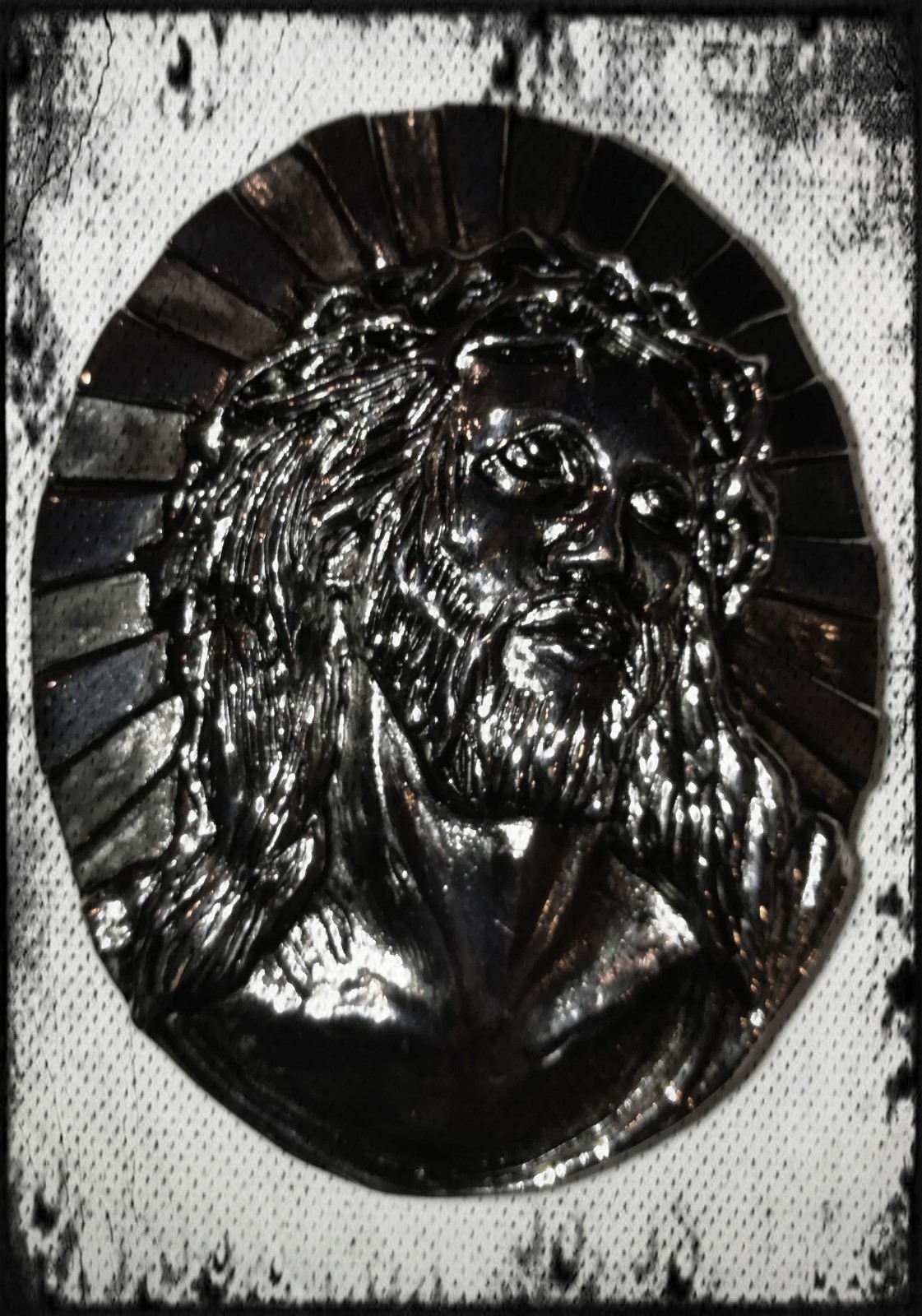 RELIGIOUS CROSS JESUS BLESSING BELT BUCKLE