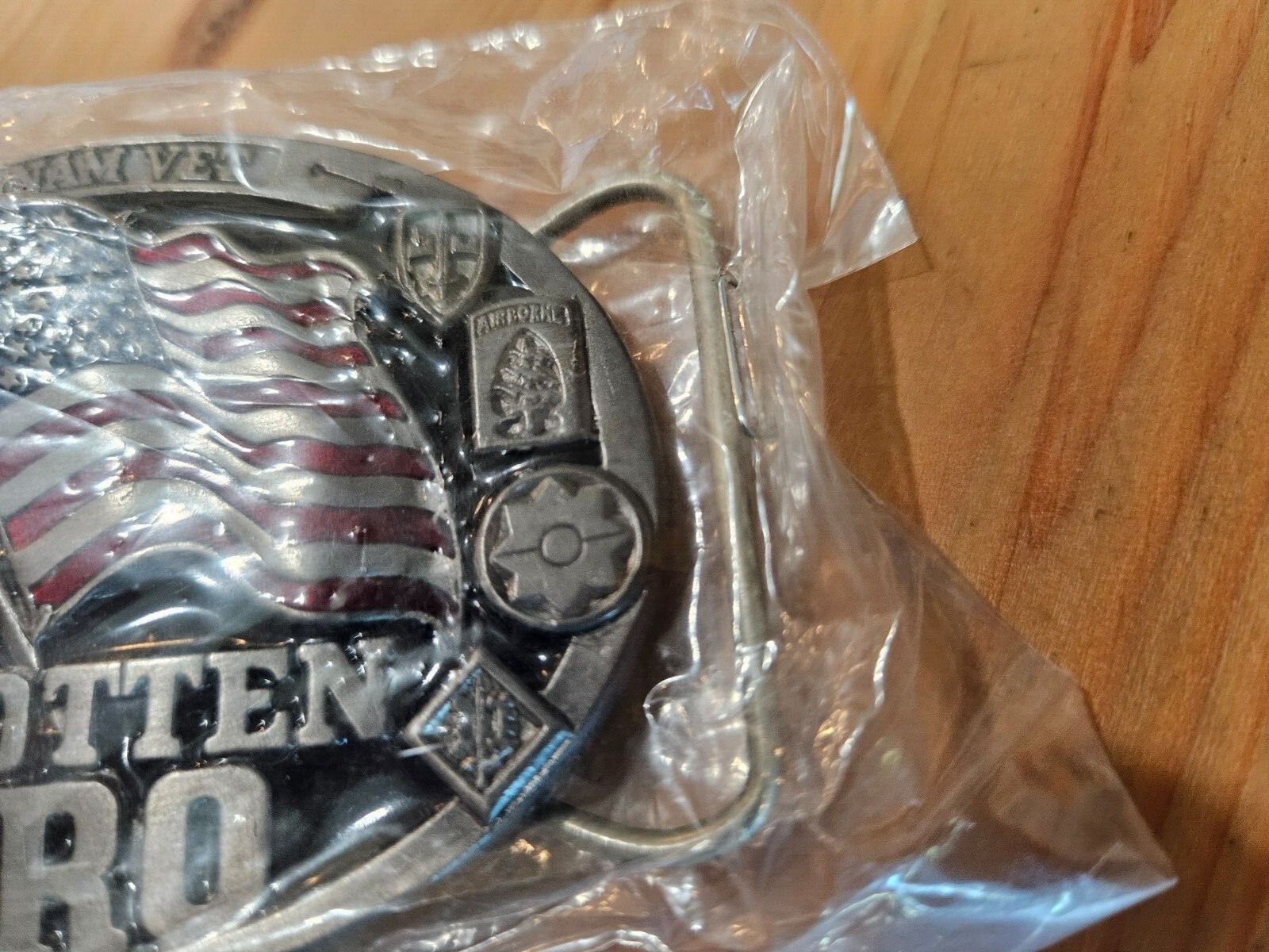Belt Buckle Vietnam Veteran Forgotten Hero Cool Cast 1980s