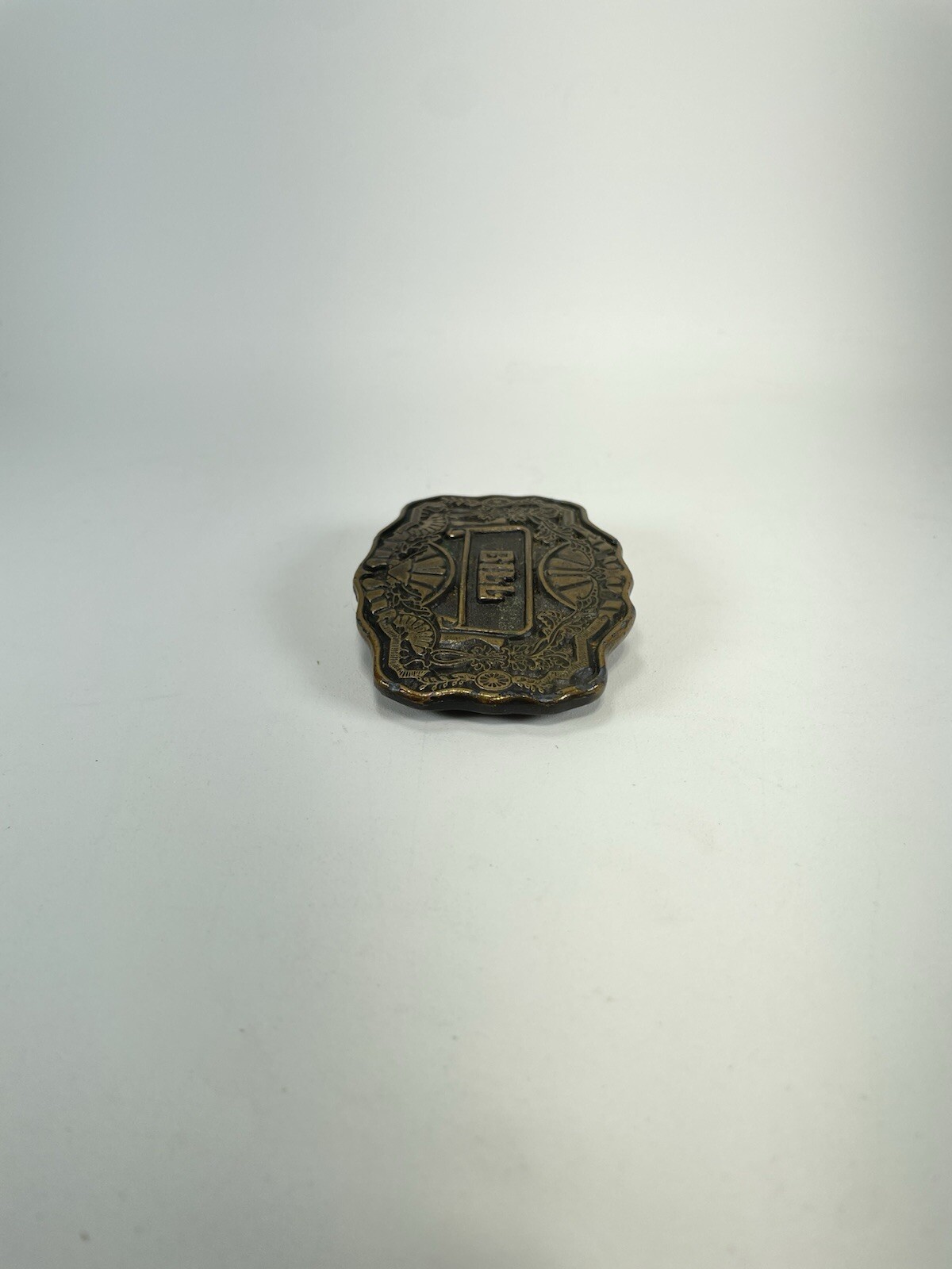 Vintage Oden Inc. Metal Heavy Belt Buckle Personalized With Name “Bill »