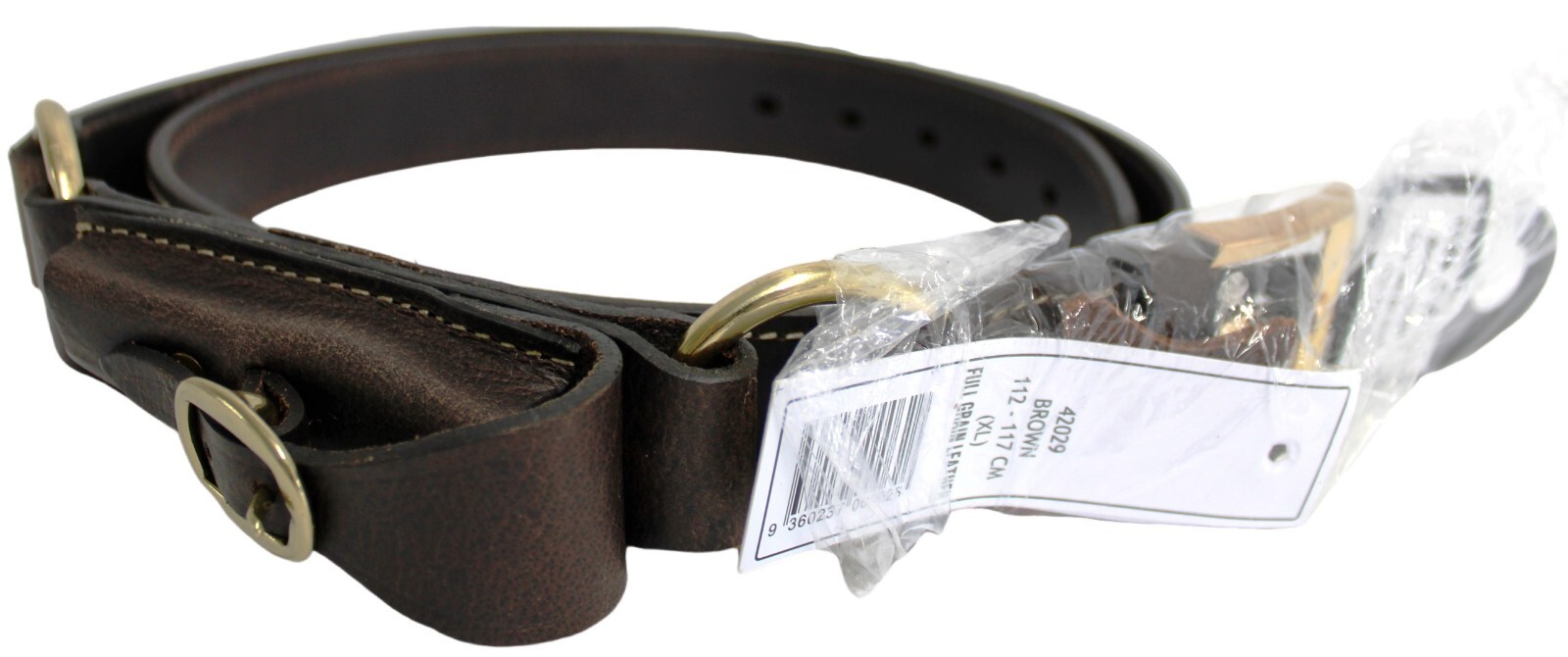 Double Ring with Pouch Leather Hobble Belt Chestnut NEW – All Sizes