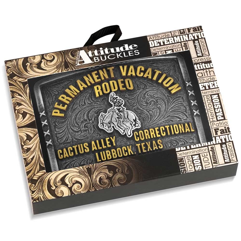Montana Silversmiths Attitude Officially Licensed Cactus Alley Belt Buckle