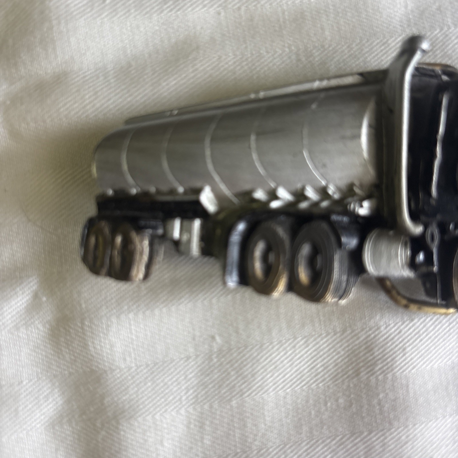 Vintage The Great American Buckle Co.Brass Tanker Truck Belt Buckle 1982 Trucker