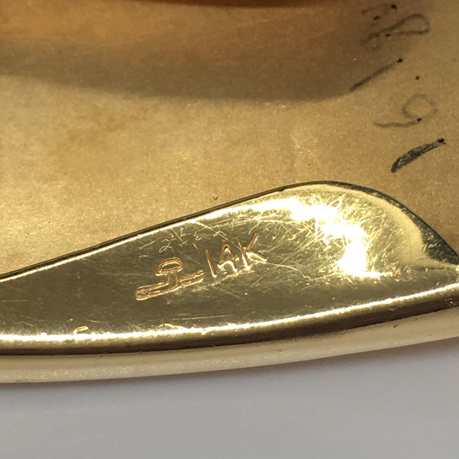 Larter & Sons 14k Yellow Solid Gold Belt Buckle Art Deco 1920s American 16.1 gr