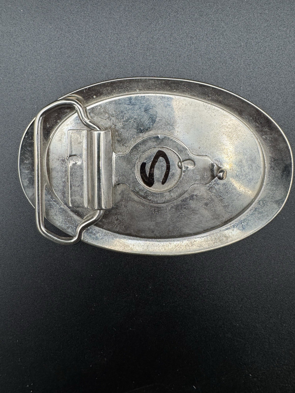 Unique Vintage Western style Belt Buckle pig hog multi material