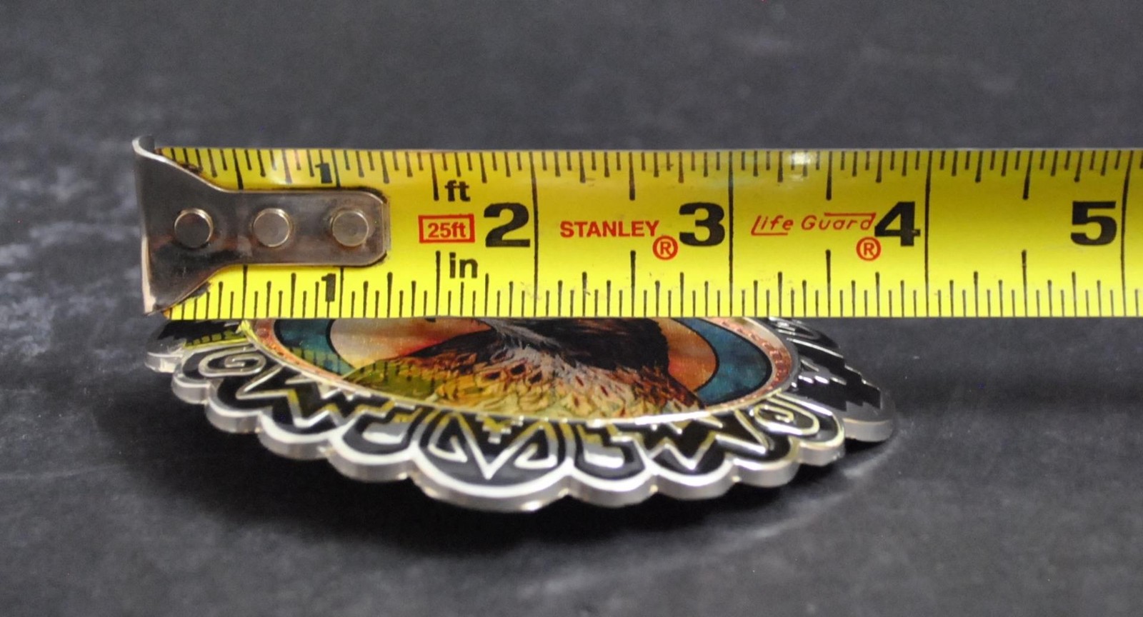 NWOT Eagle Bird Belt Buckle Silver Tone Oxidation Design 4&Prime; G10