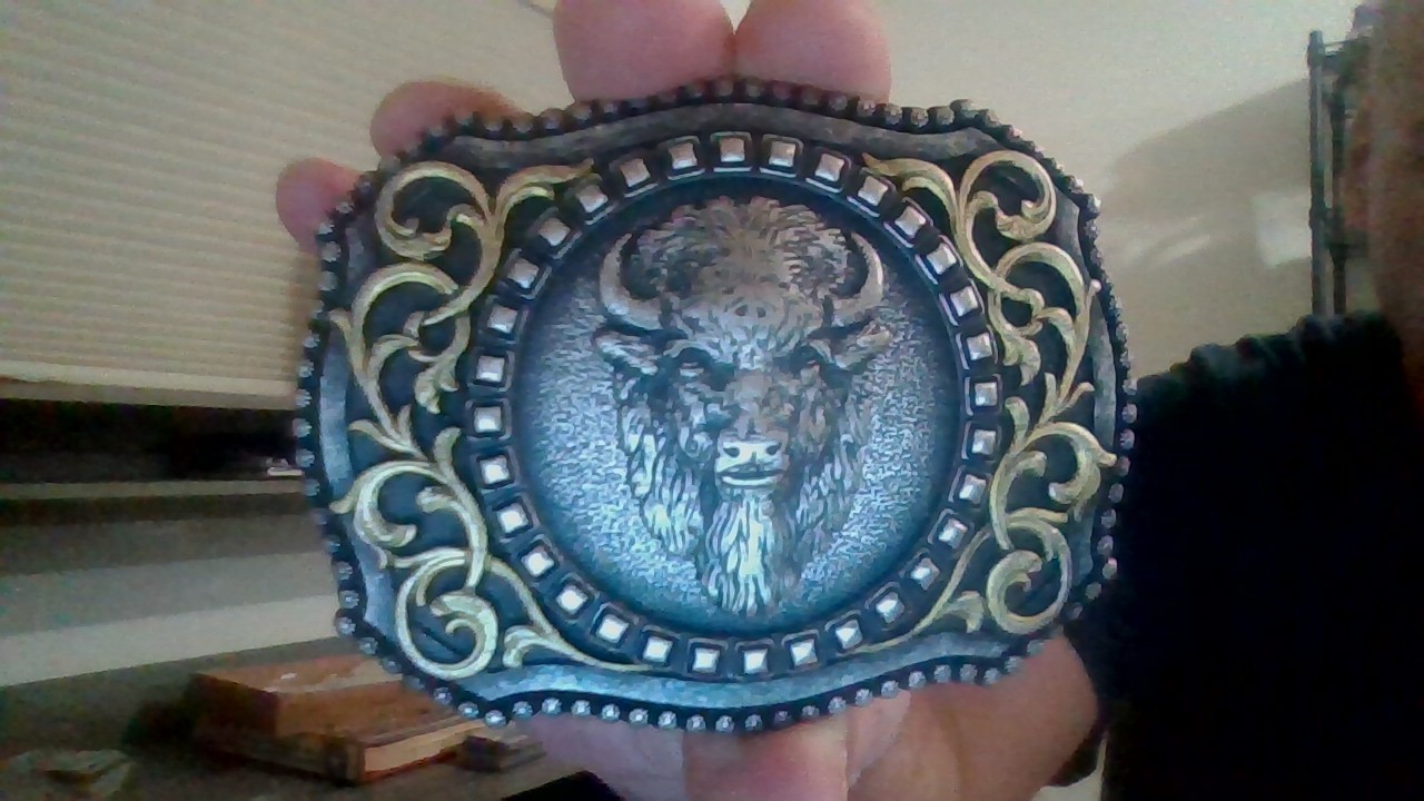 Nocona Buffalo Head Belt Buckle 37010