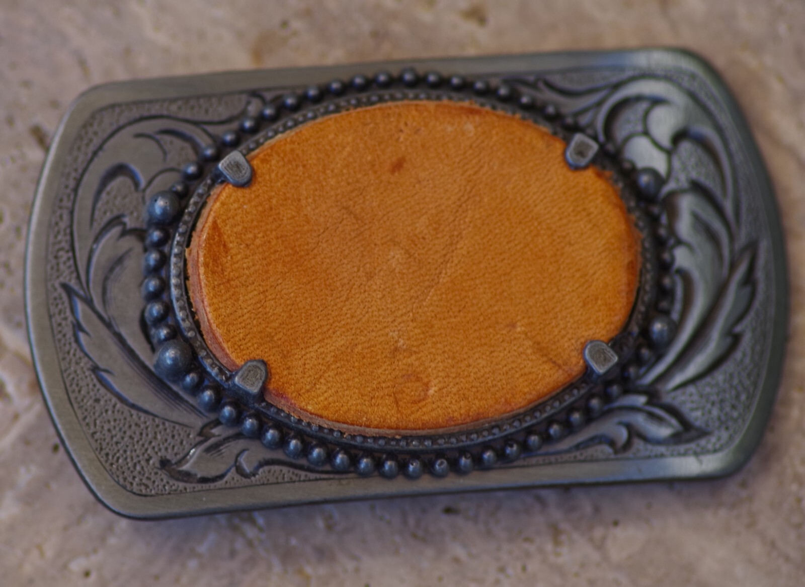 BELT BUCKLE Stone Holder Southwestern Cowboy High Quality Made in USA