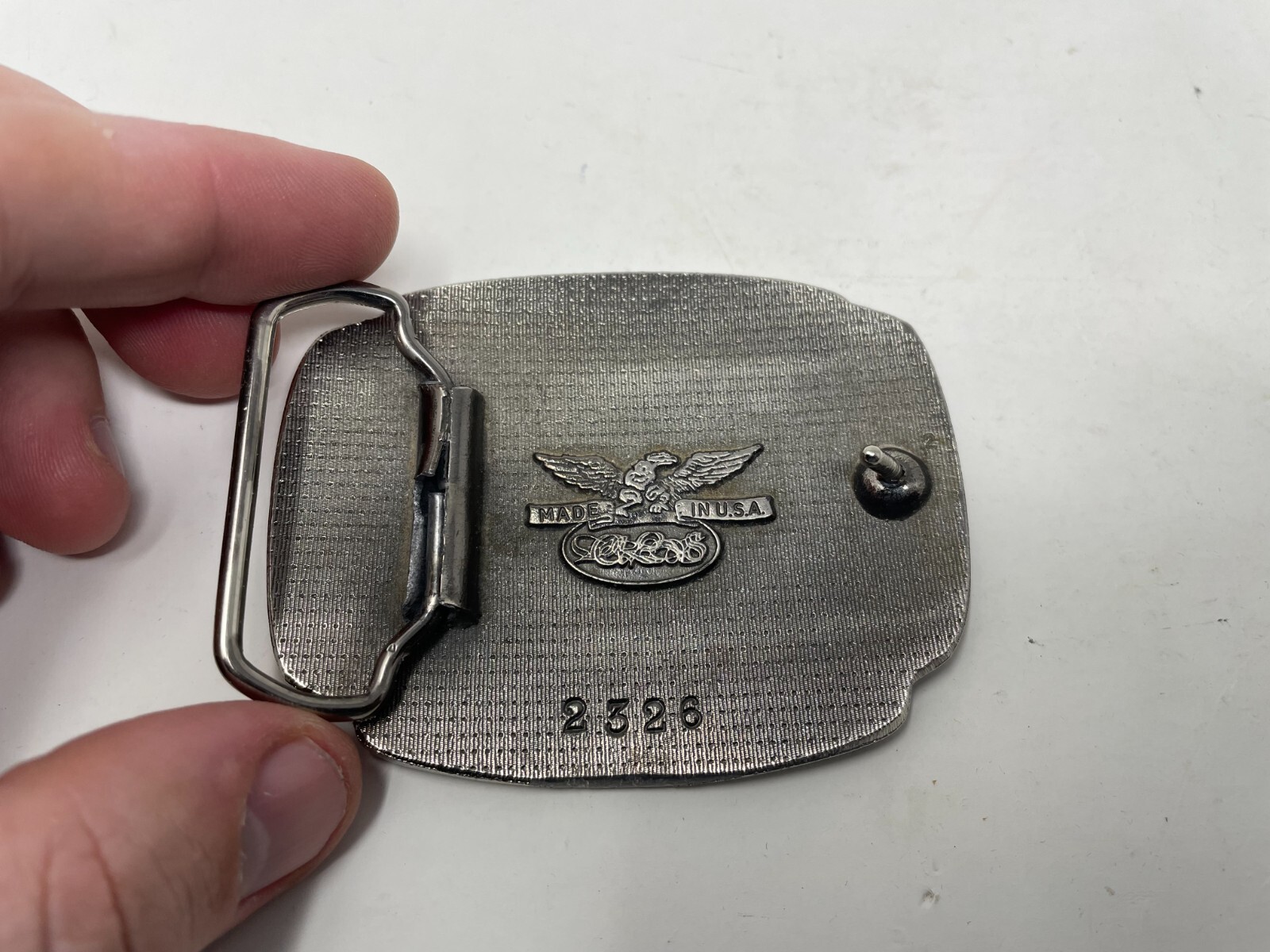 US Army Vietnam Veteran Belt Buckle Made In USA « We served our time in hell »