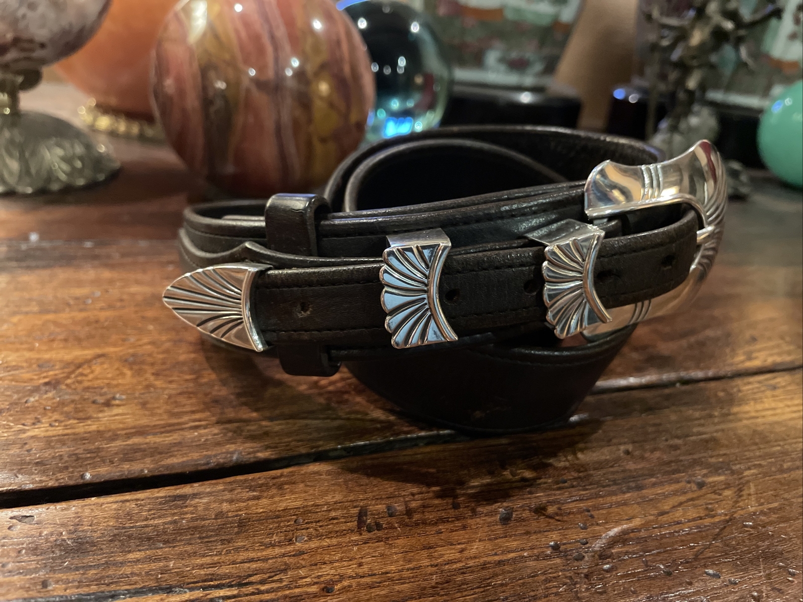 Alexander Kalifano James Reid Style Sterling Silver Belt Buckle 37-38-1.5”🐂✅