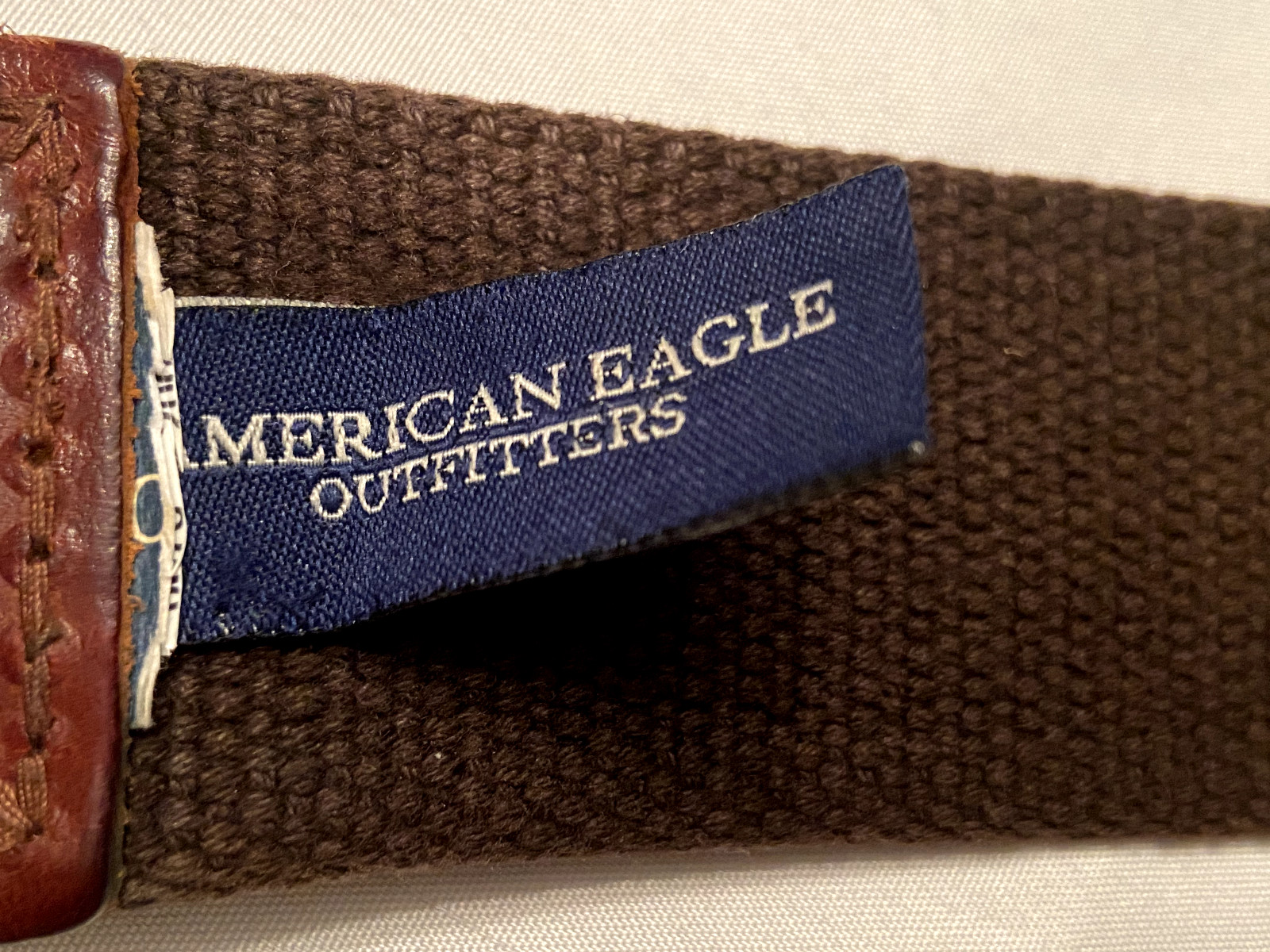 AMERICAN EAGLE OUTFITTERS Standard Tradition Cotton Leather Size S belt